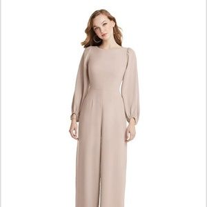 Bishop Sleeve Open-Back Jumpsuit with Scarf Tie - Qty. 2